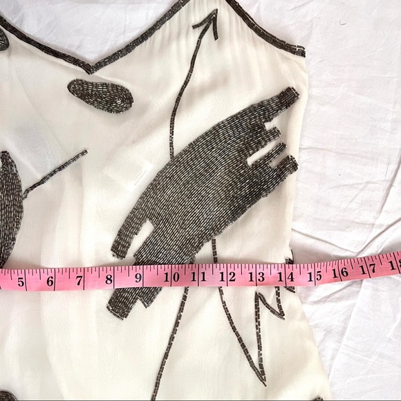 Creative Creations Bonwit Teller silk beaded slip dress - Picture 11 of 16